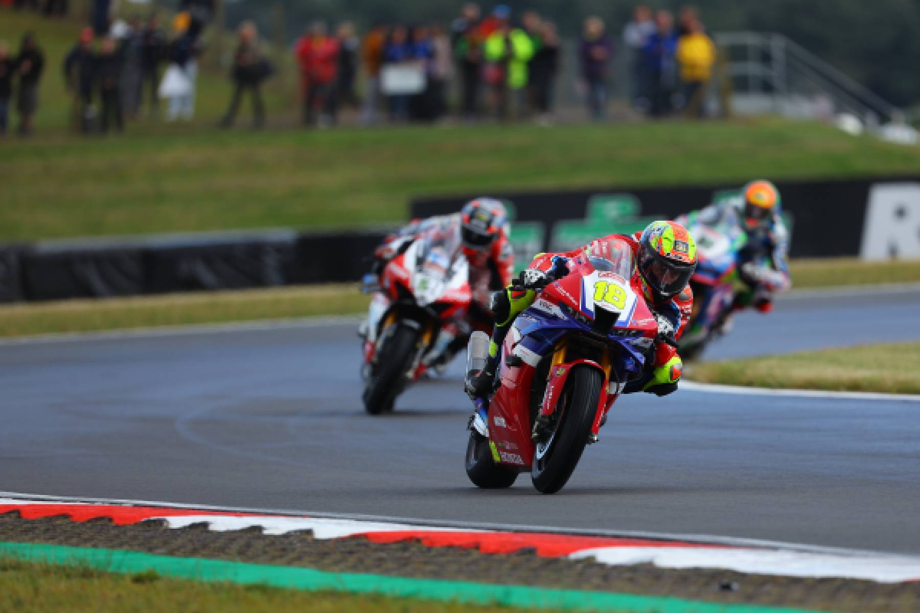 Saturday at Snetterton is wild, wet and windy