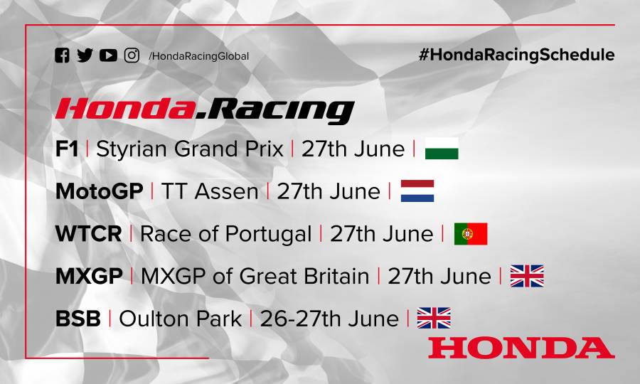 This weekend's racing