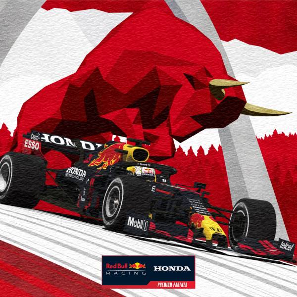 オーストリアGP優勝記念ポスター