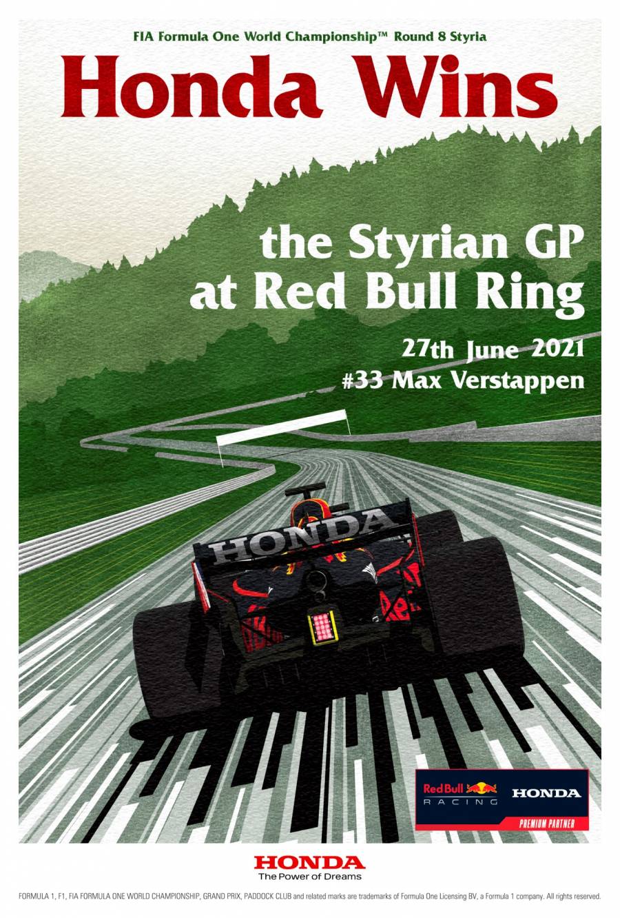 シュタイアーマルクGP優勝記念ポスター