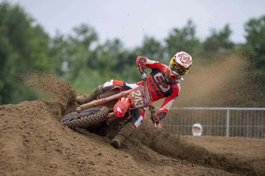 Team HRC’s Tim Gajser leads the MXGP World Championship
