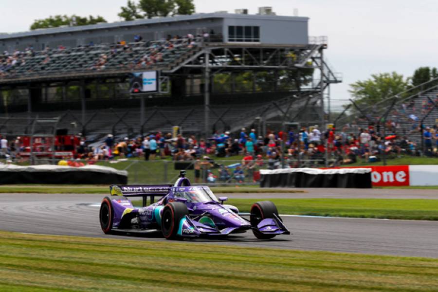Grosjean, Herta Lead Double Podium Result for Honda during Brickyard Weekend