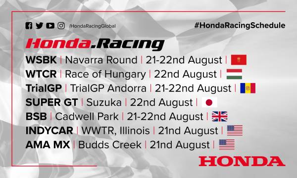 This weekend's racing