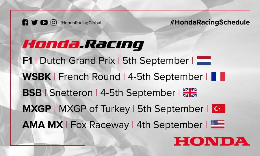 This weekend's racing