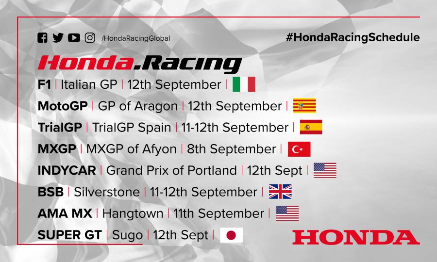 This weekend's racing