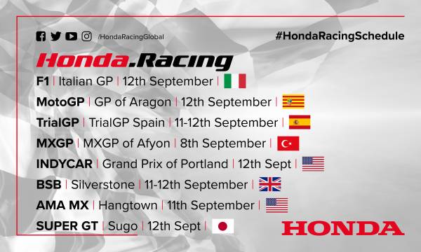 This weekend's racing