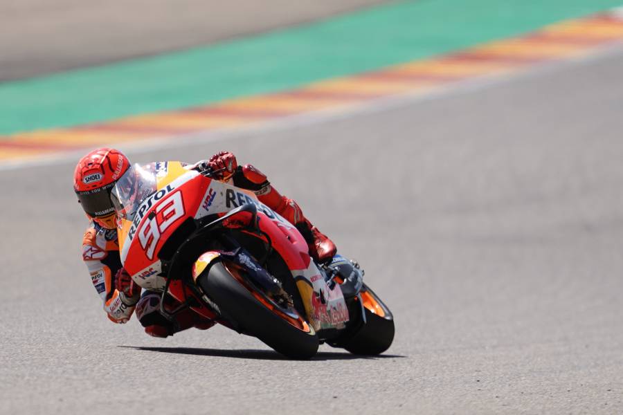 Marquez Takes Brilliant Second Place in Aragon Thriller
