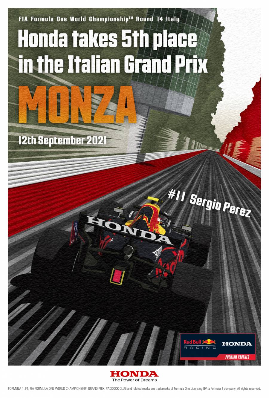 イタリアGP参戦記念ポスター