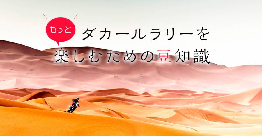 ダカールラリーをもっと楽しむための豆知識 2021新レギュレーション