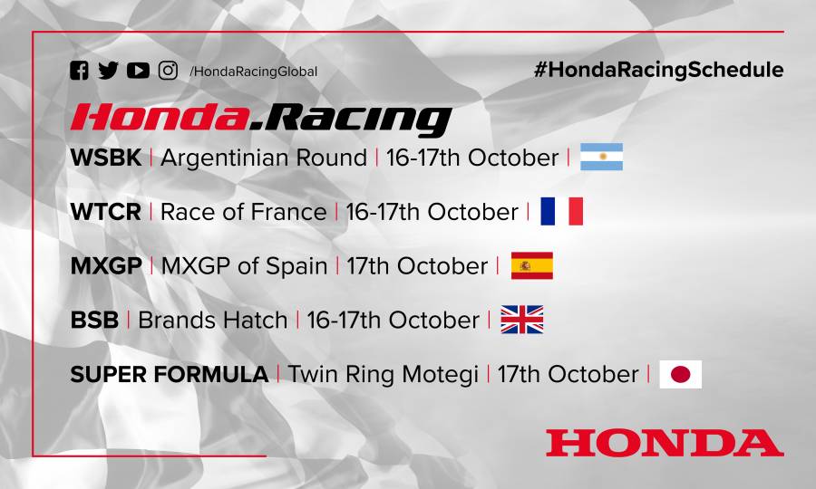 This weekend's racing