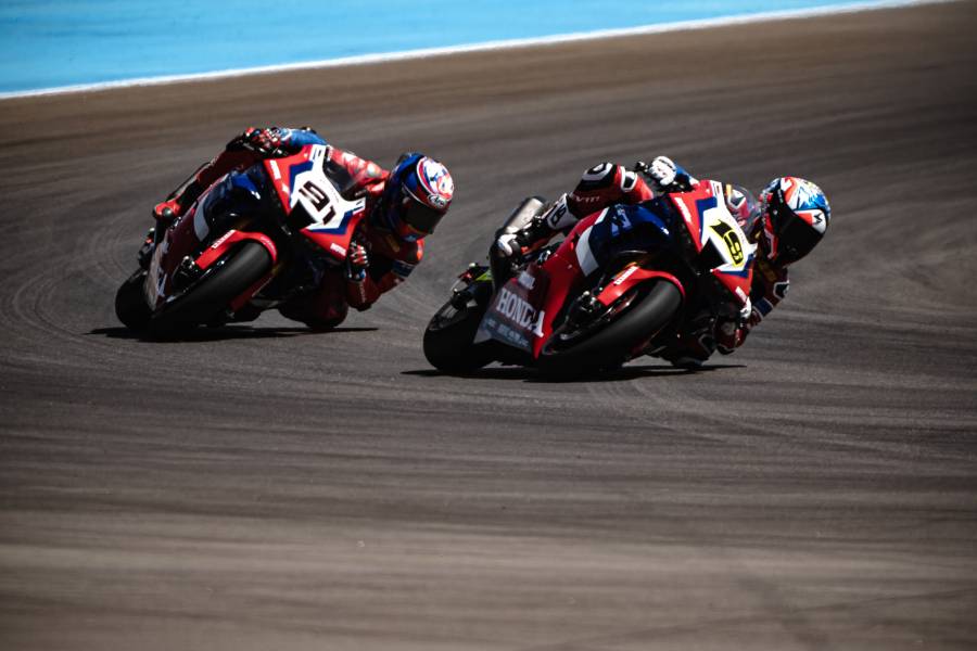 A challenging race 1 for Team HRC at Villicum