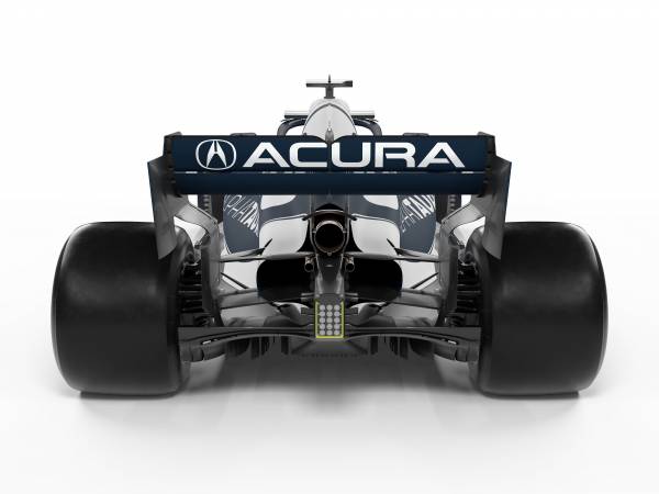 Honda PUを搭載する4台が、AcuraのロゴとともにアメリカGPに参戦