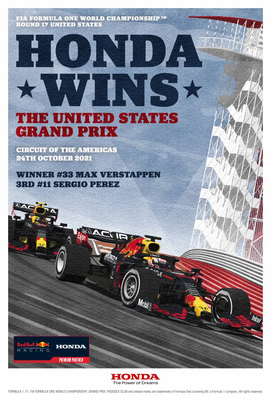 アメリカGP優勝＆3位記念ポスター