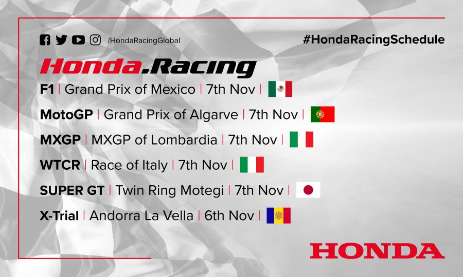 This weekend's racing