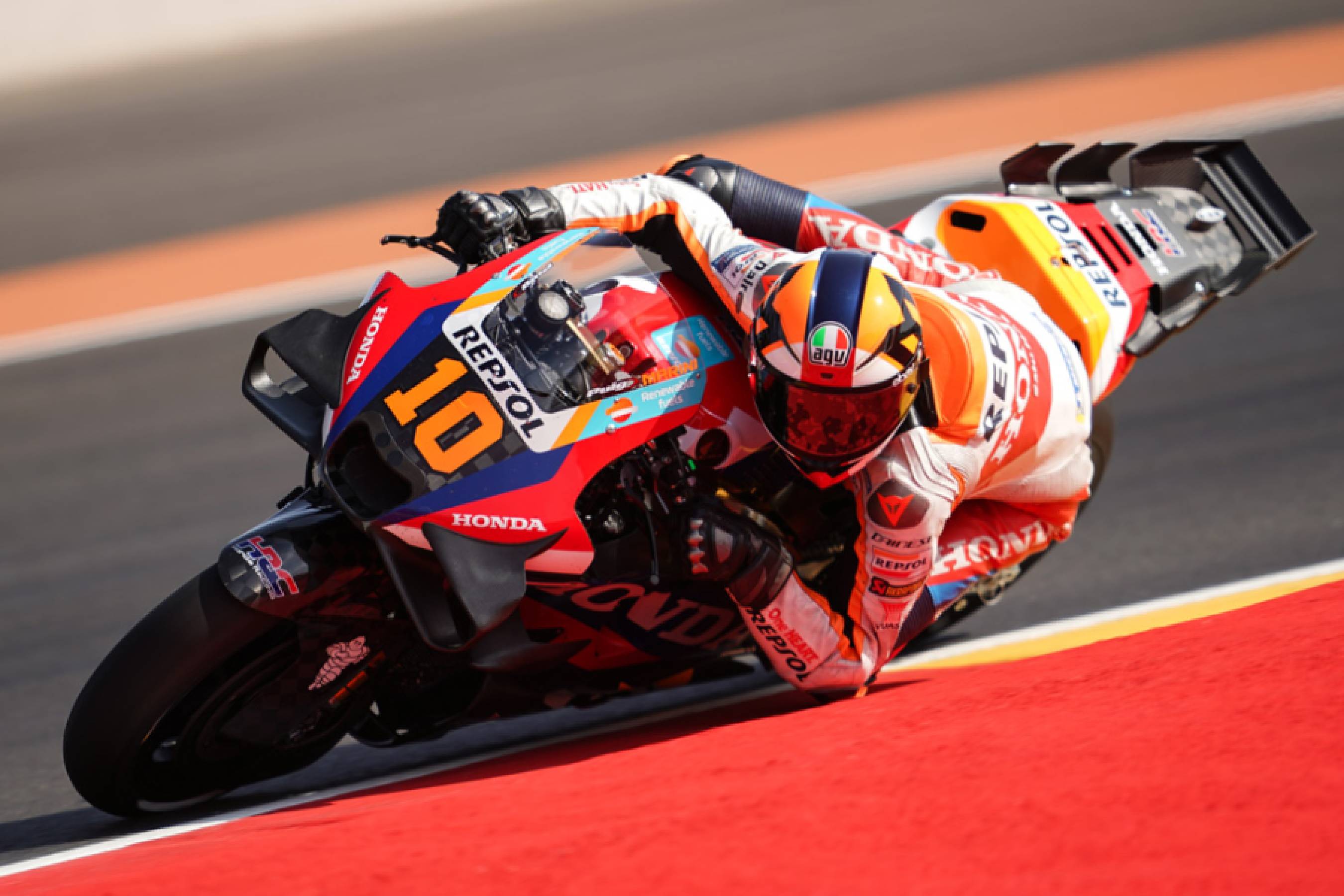 Marini and Mir hunt more pace for Saturday in Aragon