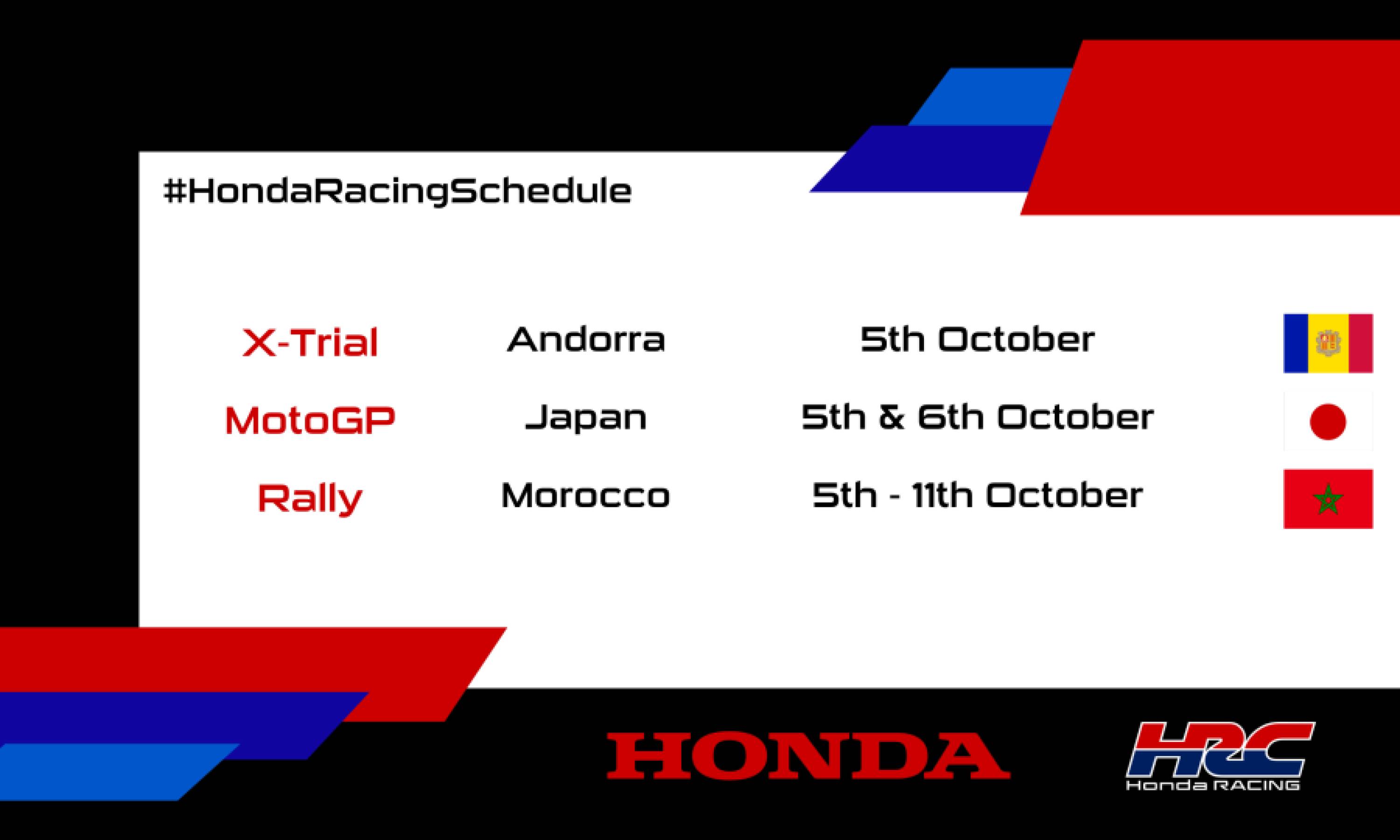 This weekend's racing