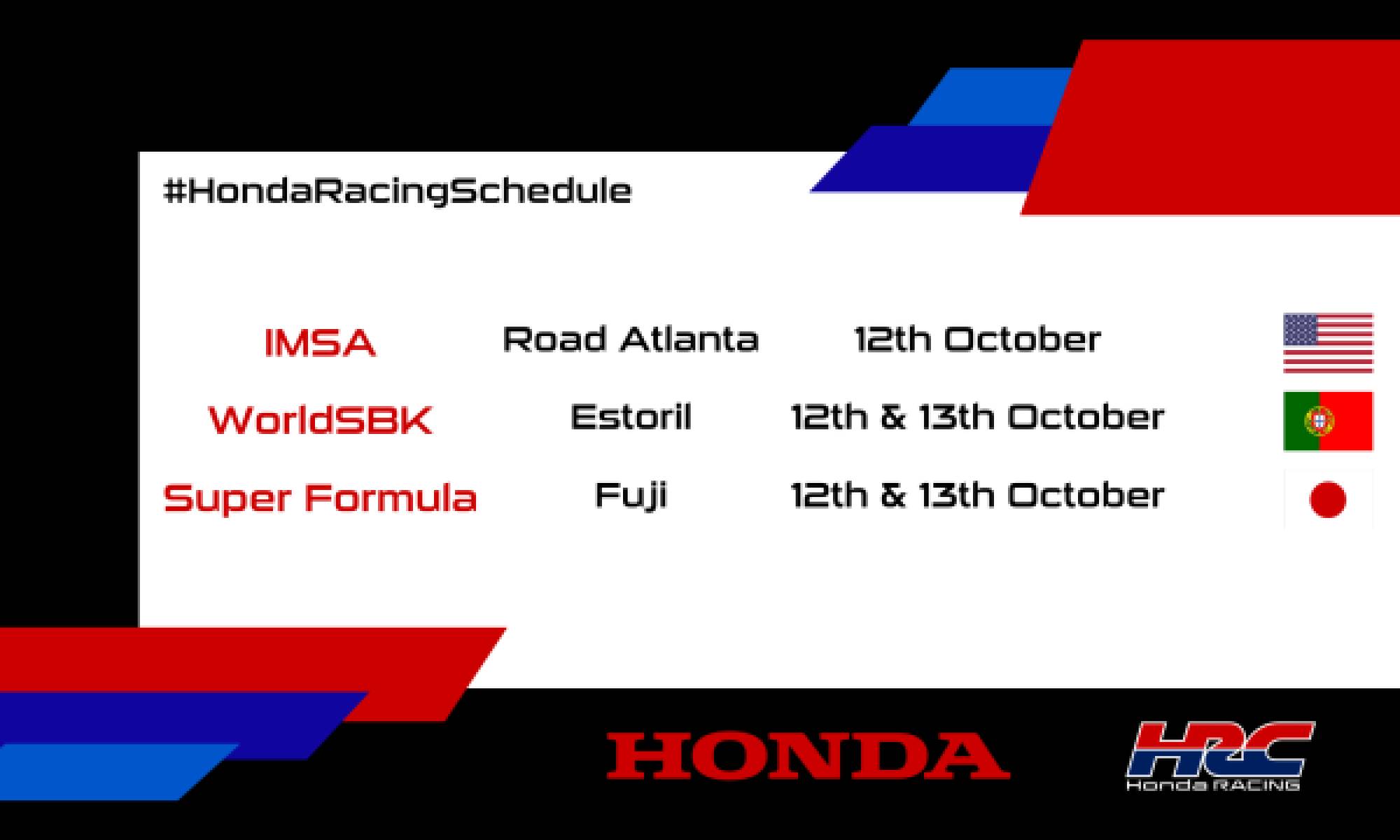 This weekend's racing