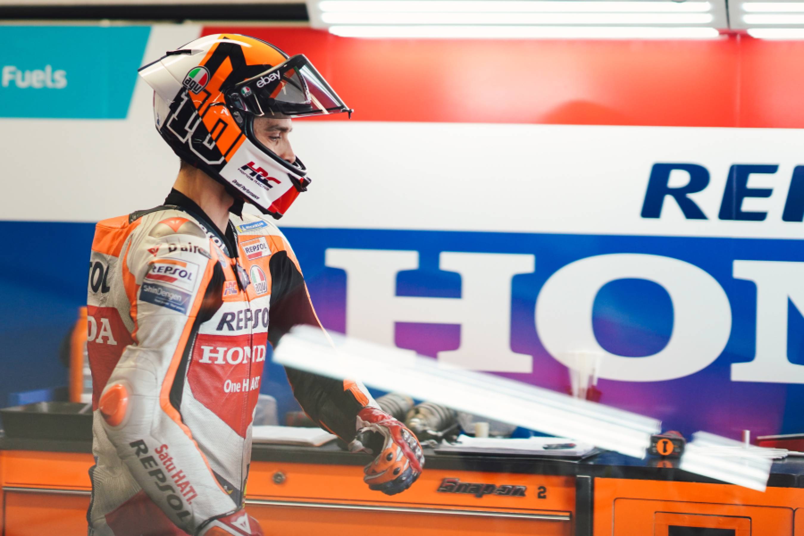 Back out in Buriram for Marini and Mir