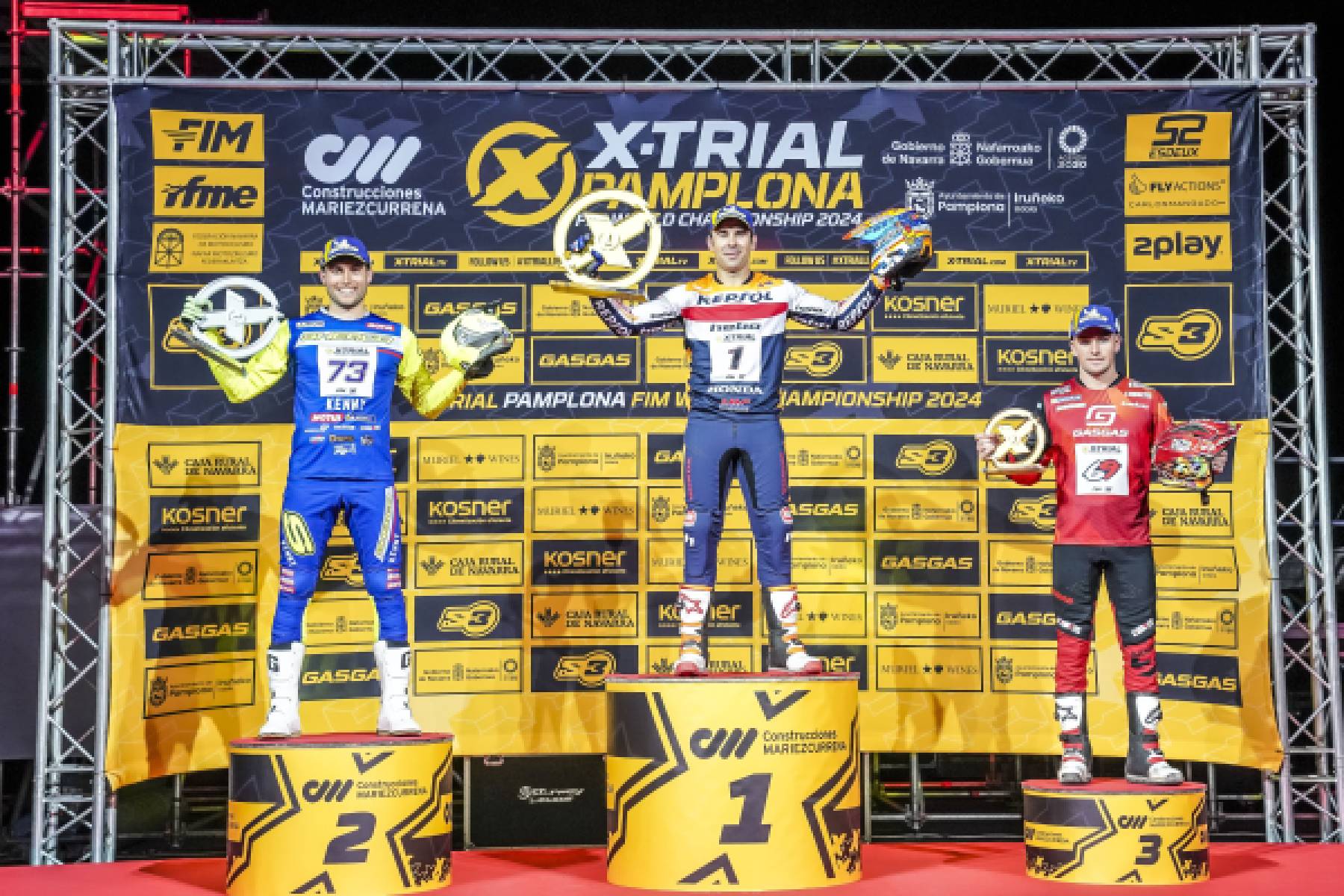 Victory and 100th podium in X-Trial World Championship for Toni Bou in Pamplona