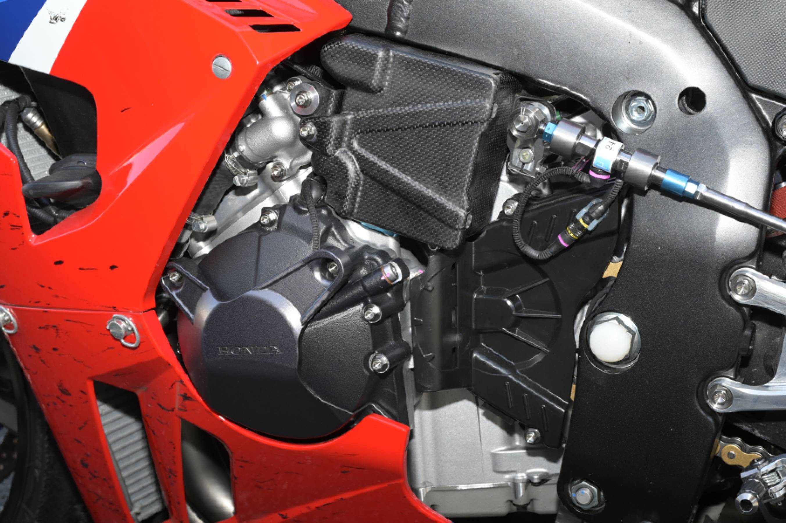 Engine left side view