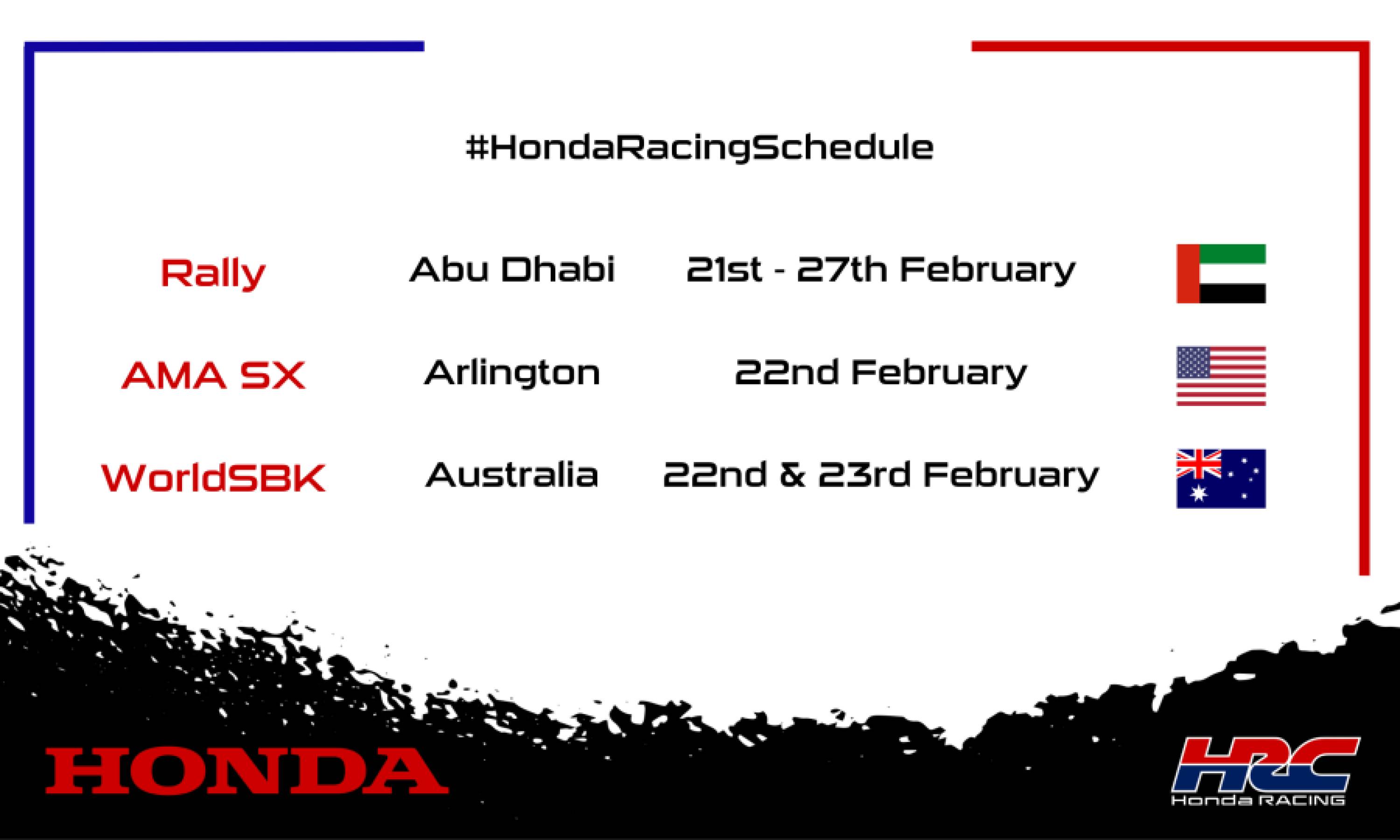 This weekend's racing