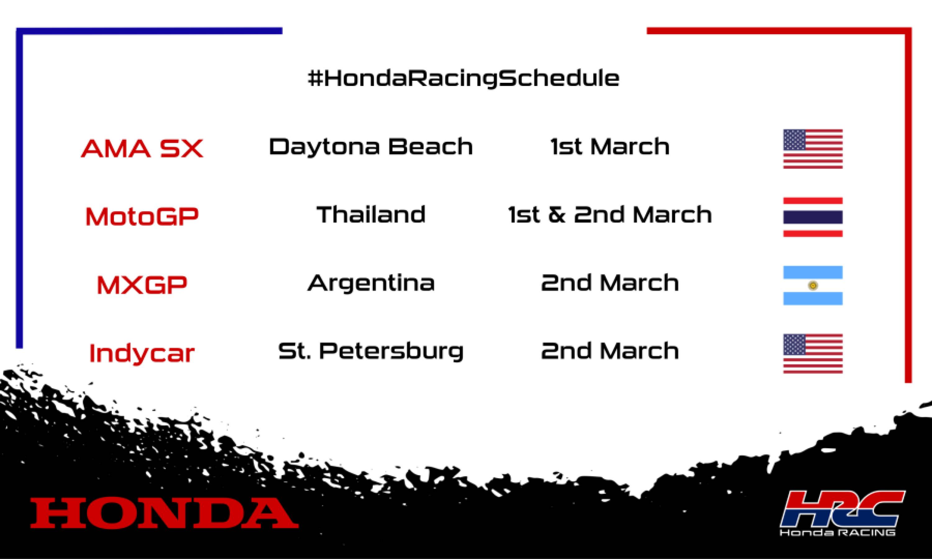 This weekend's racing