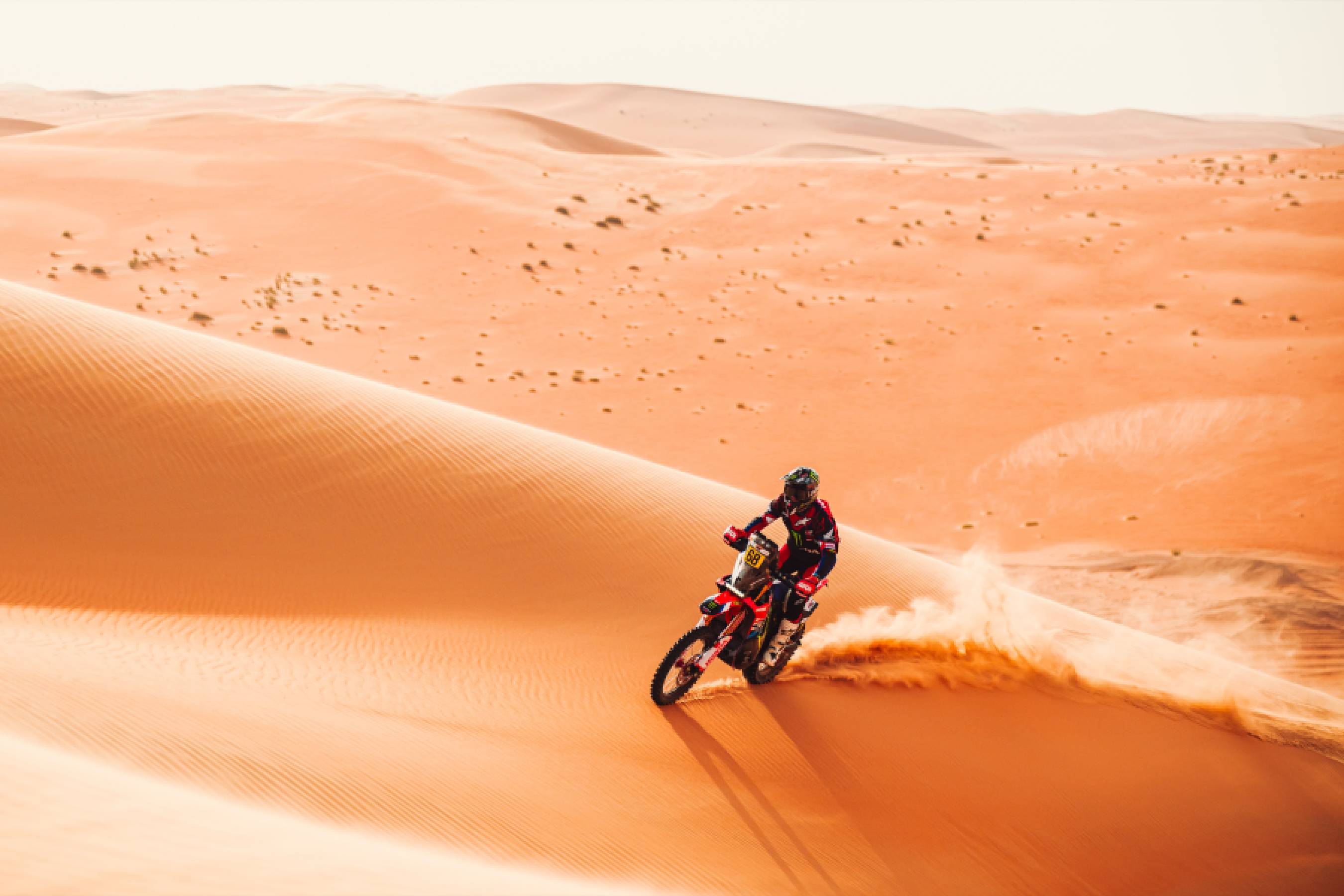 Tosha Schareina seizes stage three victory and reclaims overall lead of the Abu Dhabi Desert Challenge