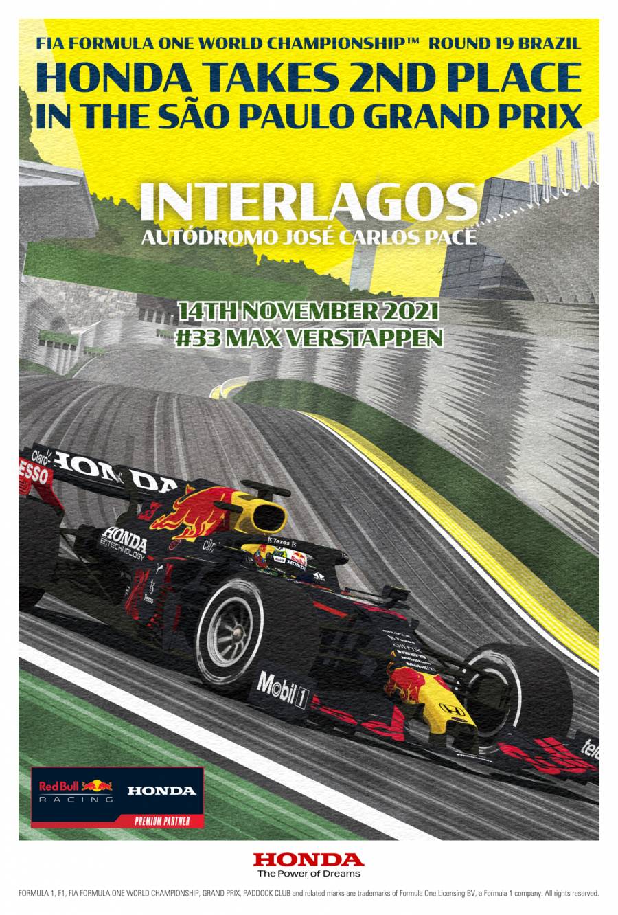 サンパウロGP2位記念ポスター