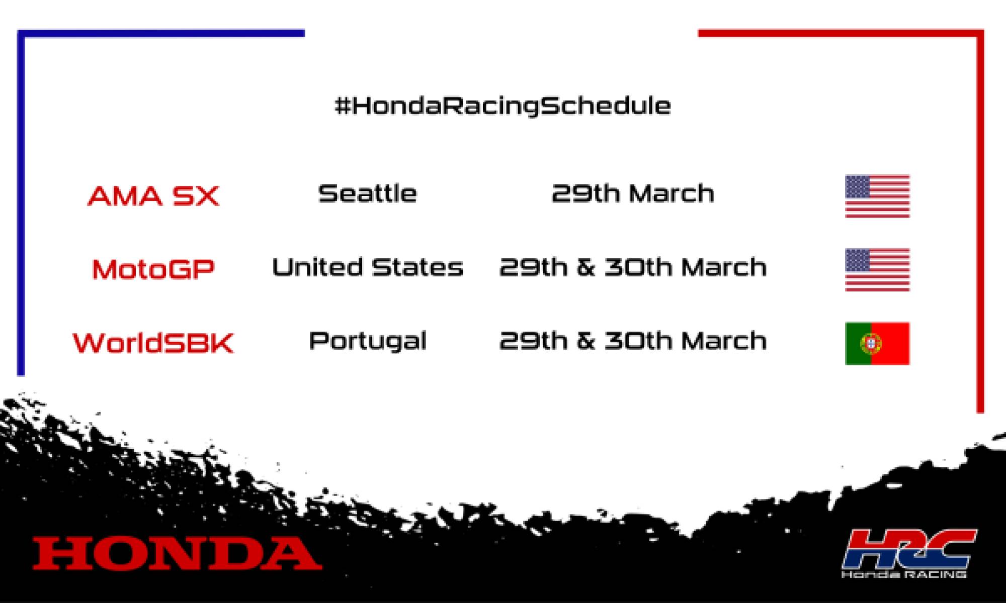 This weekend's racing