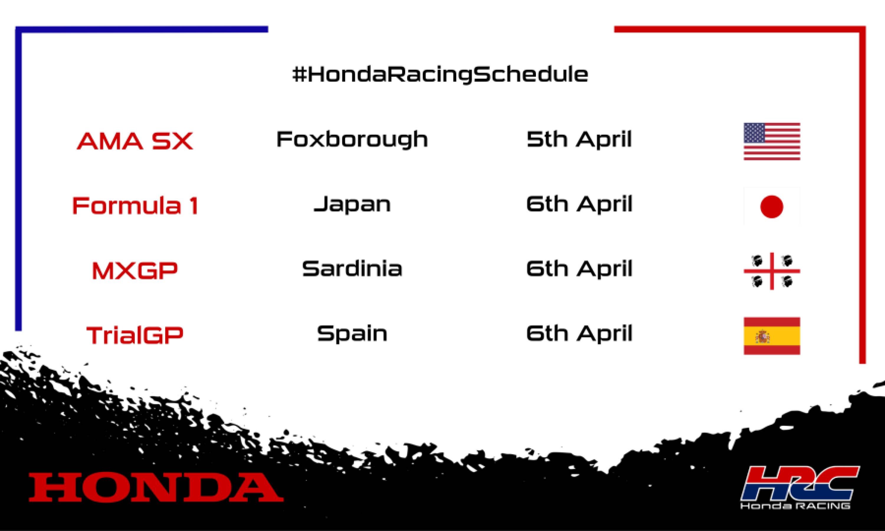 This weekend's racing