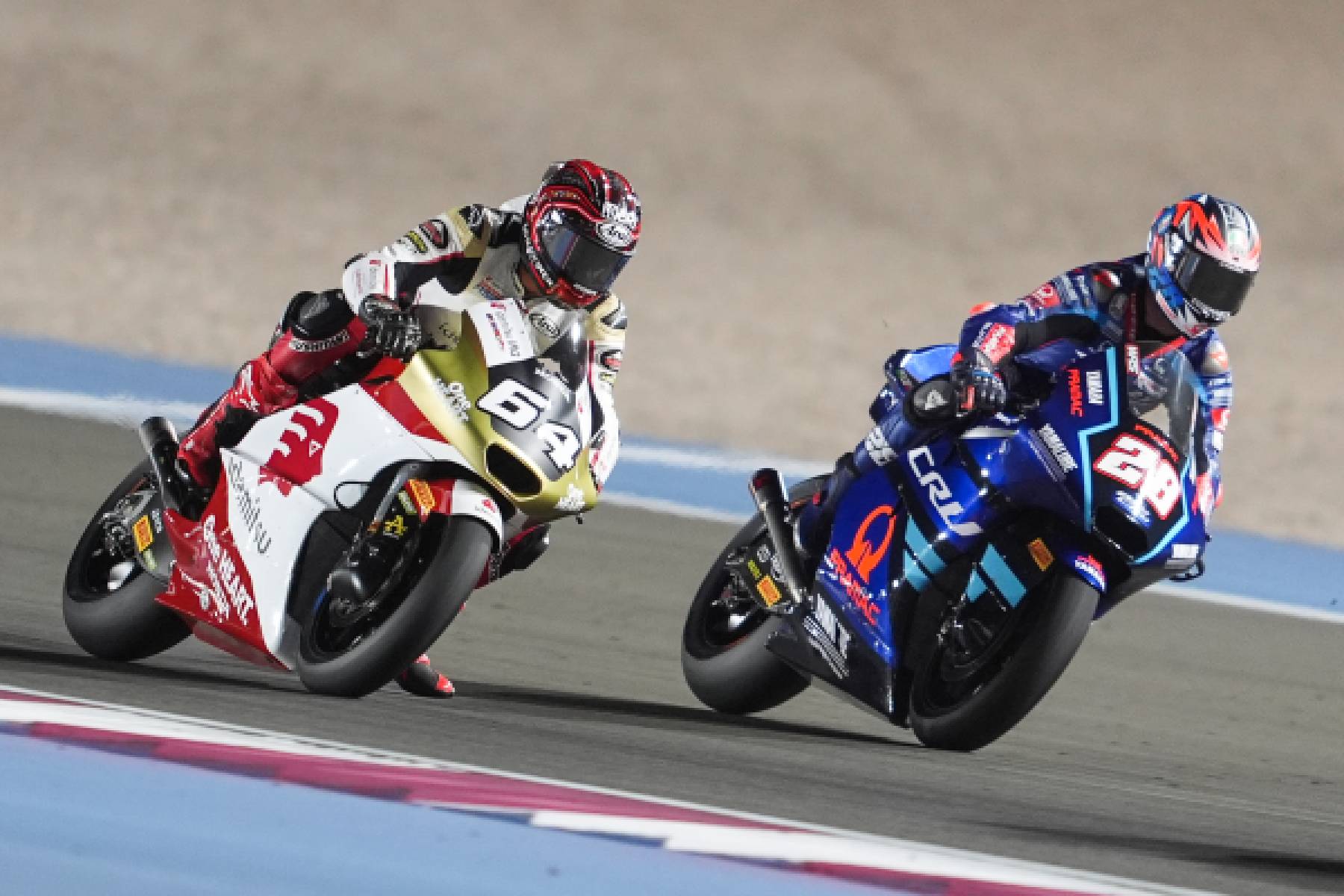 Difficult End to the Weekend for IDEMITSU Honda Team Asia Riders in Qatar