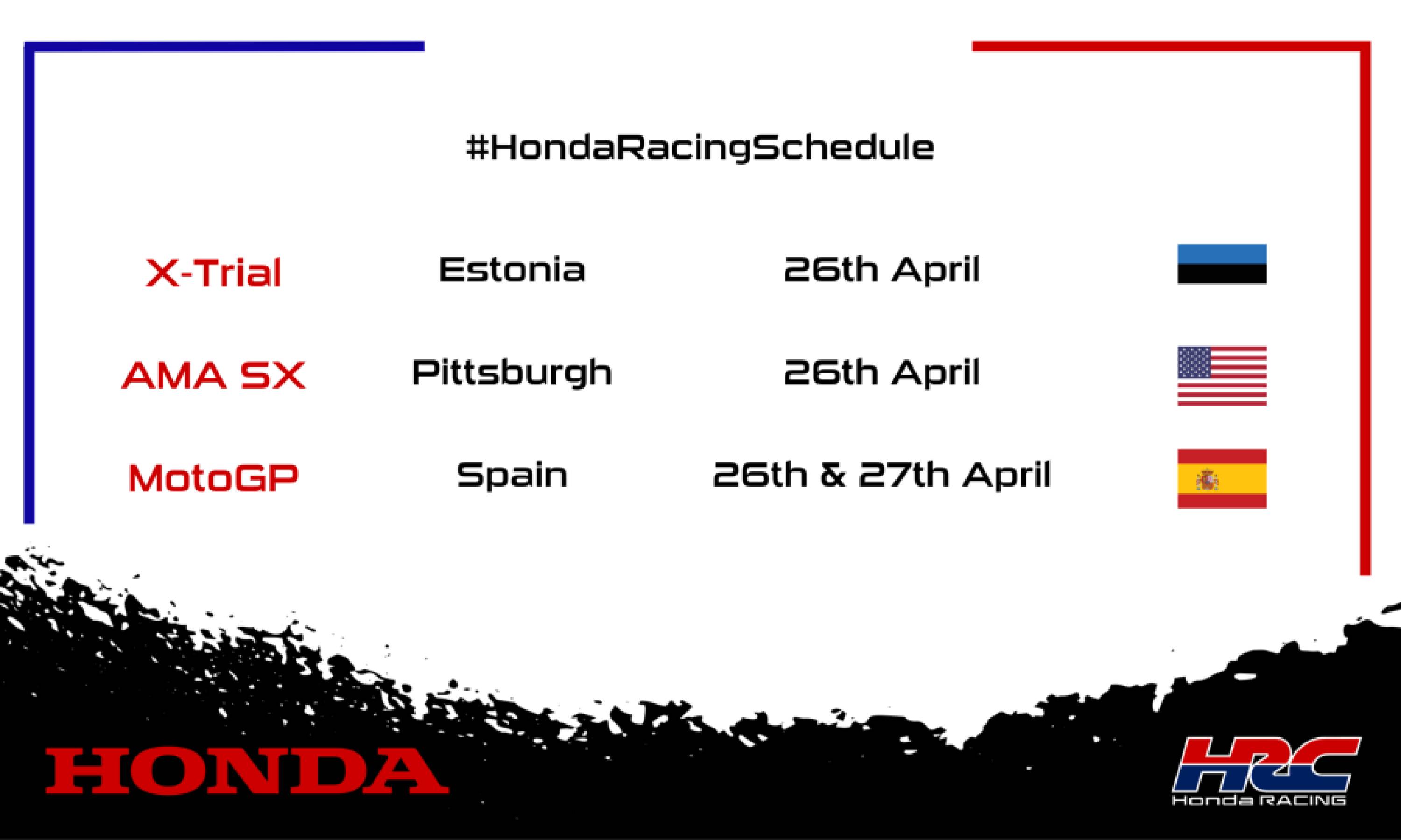 This weekend's racing