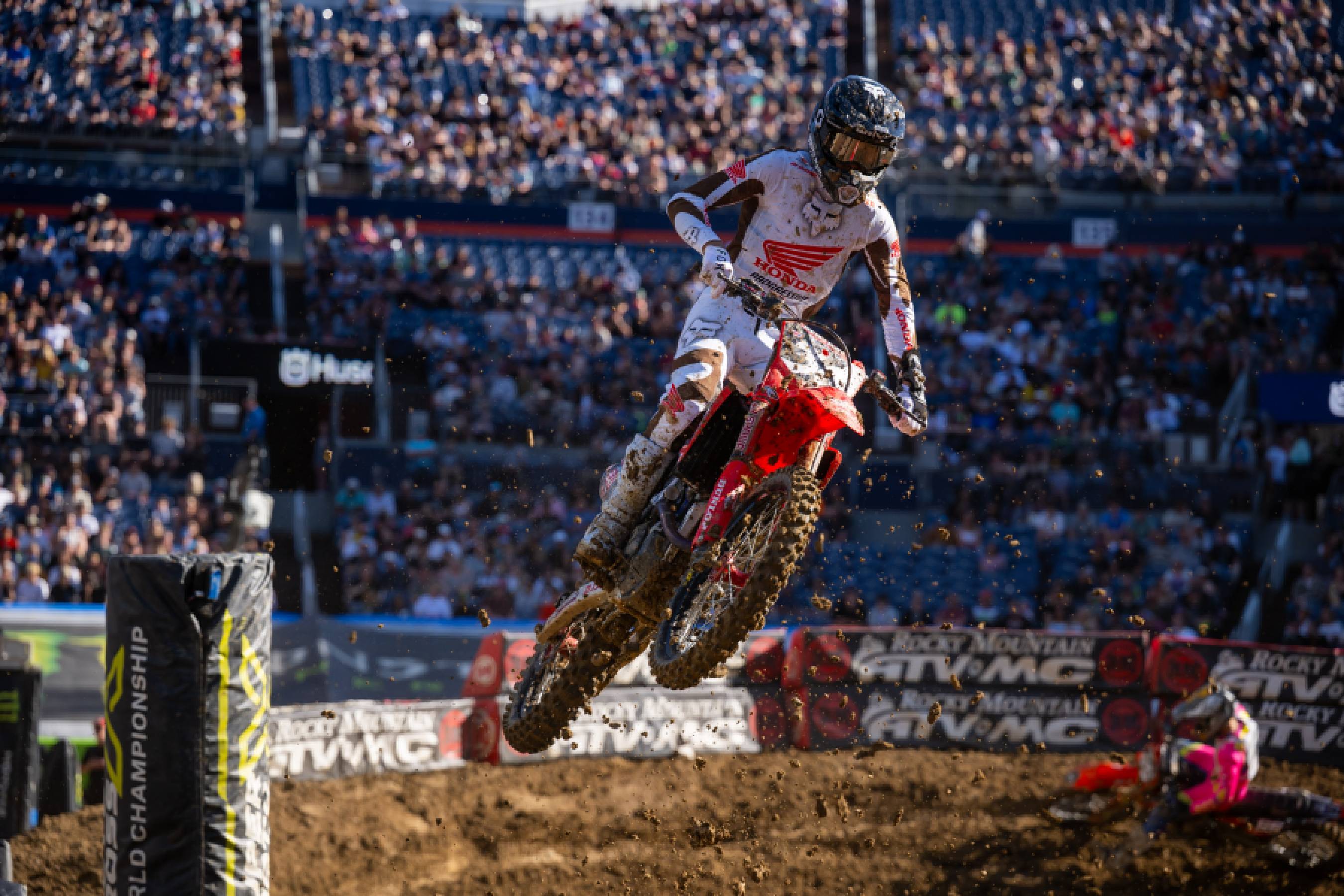Honda HRC Progressive Races at High-Elevation Denver SX
