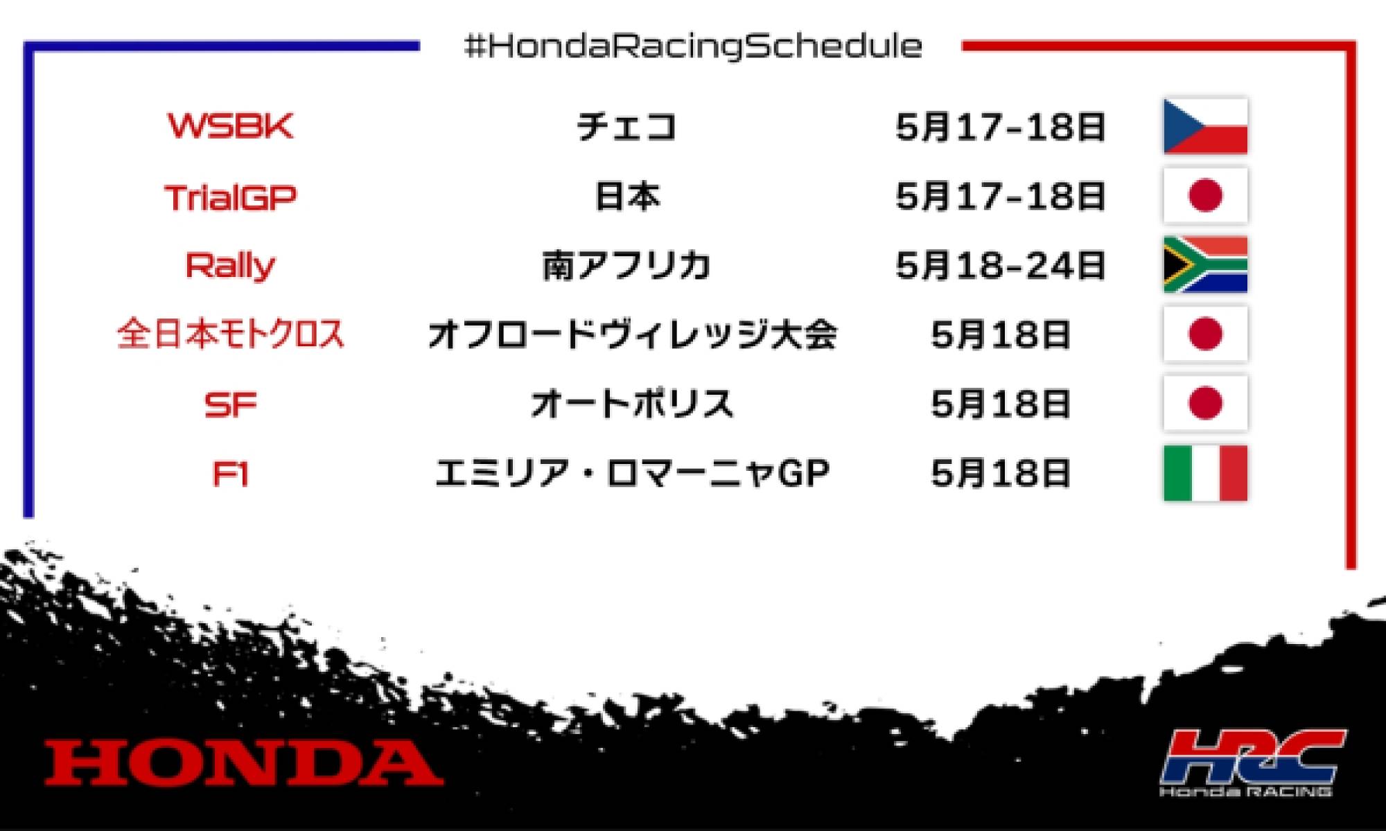 週末のレース情報