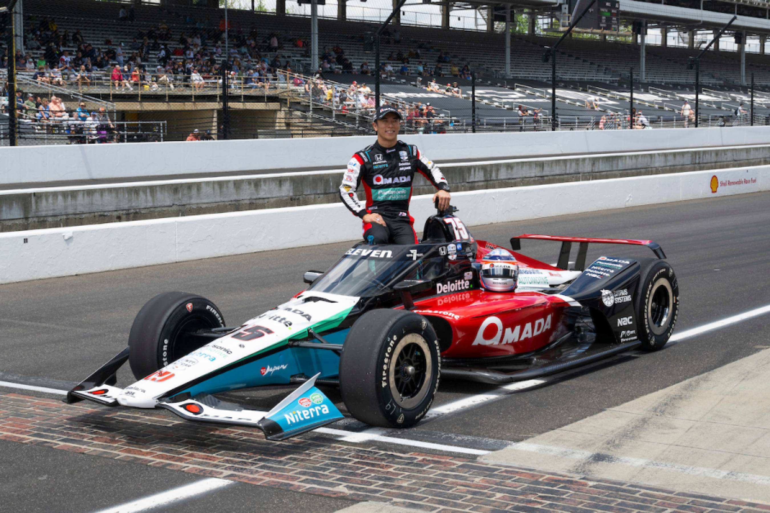 INDY500の予選で佐藤が2番手