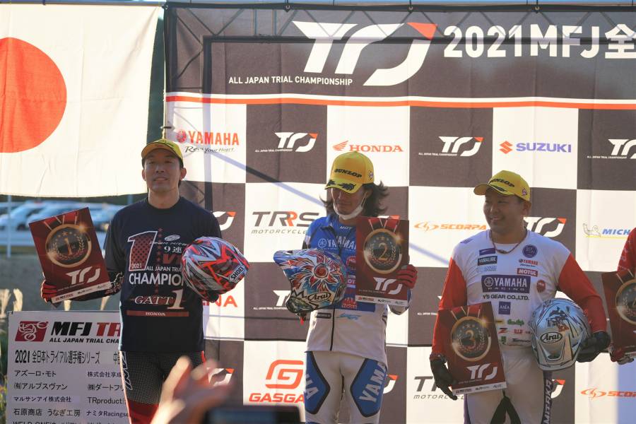 オールクリーンで優勝を決めた小川友幸