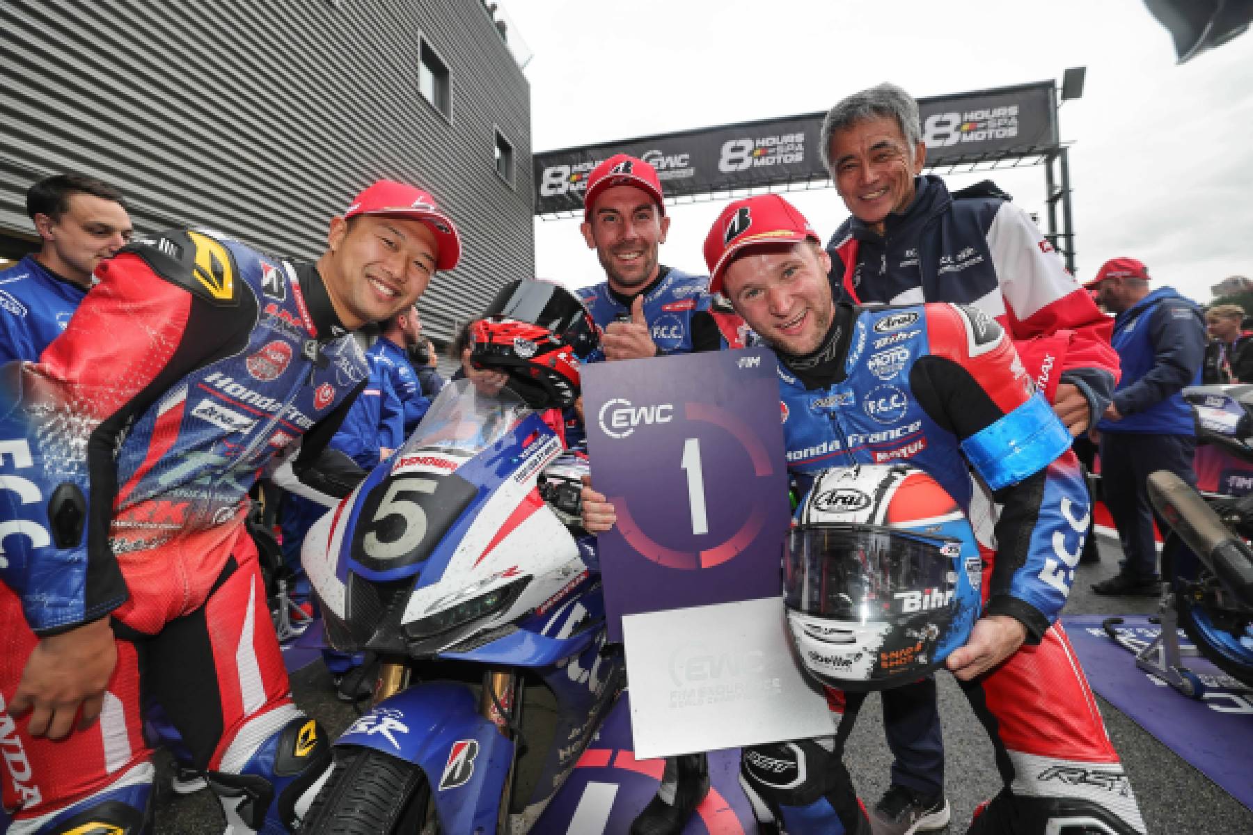 F.C.C. TSR Honda France is back on top winning the 8 Hours of Spa Motos