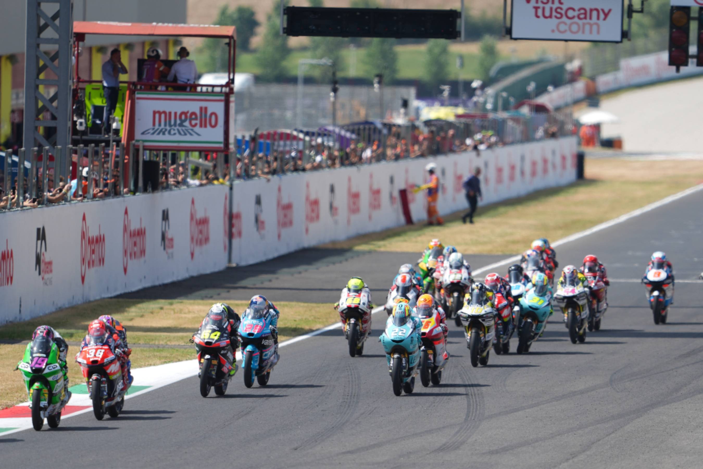 Honda riders in the mix at Mugello