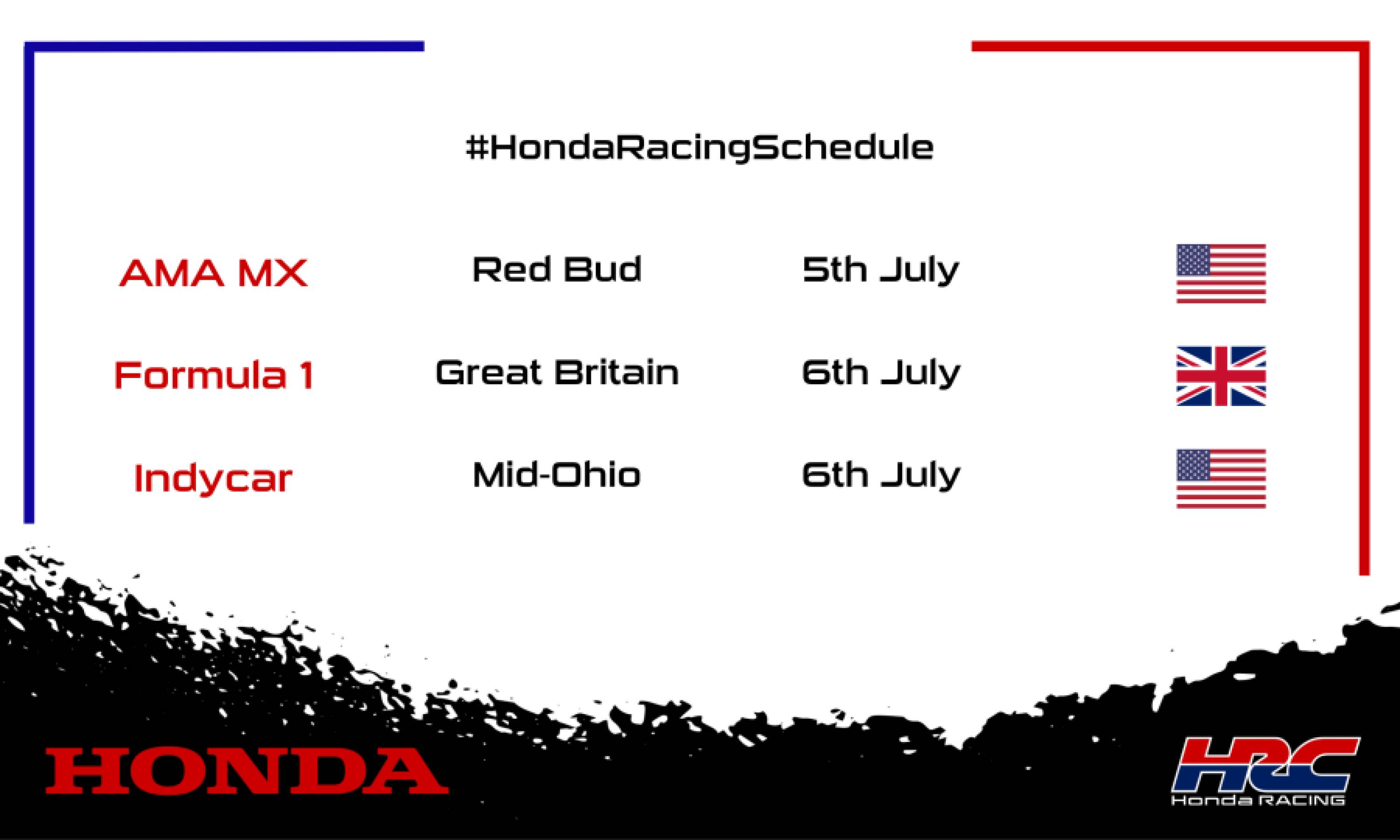 This weekend's racing