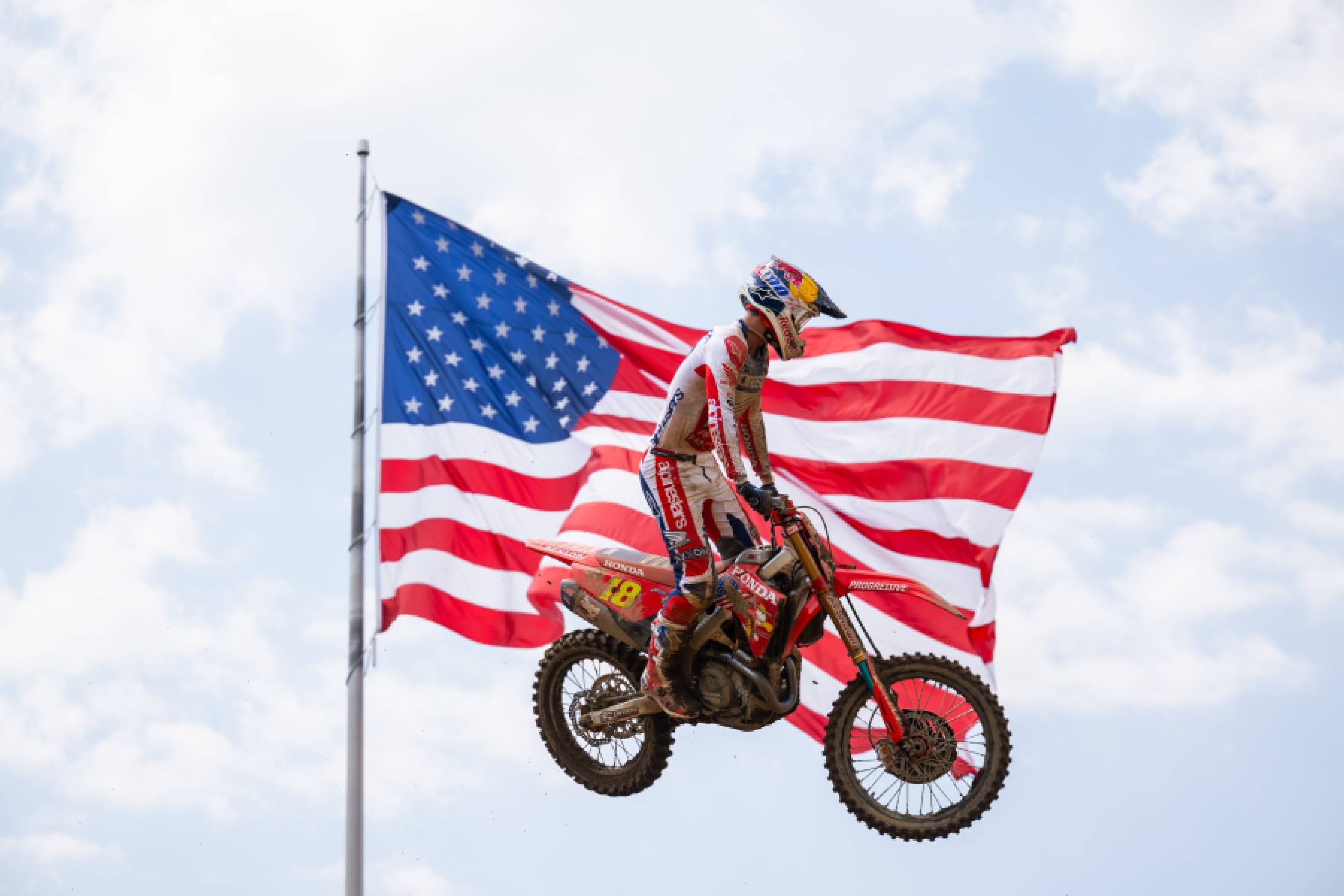 Fireworks for Honda HRC Progressive at RedBud MX