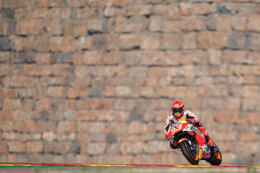 Marc Marquez second at Aragon GP