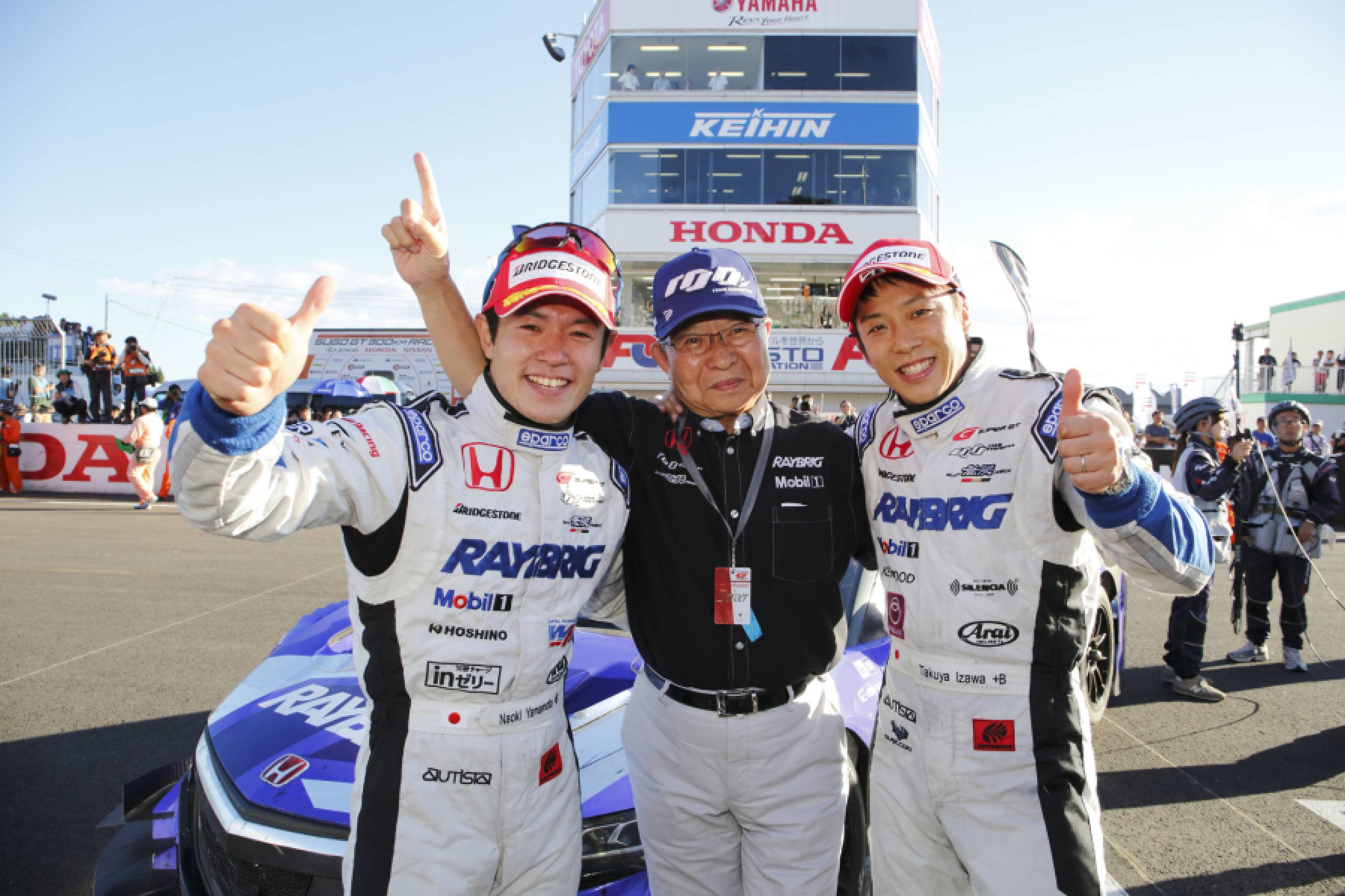 2015年 SUPER GT Rd.6 スポーツランドSUGO RAYBRIG NSX CONCEPT-GT 伊沢拓也選手 優勝