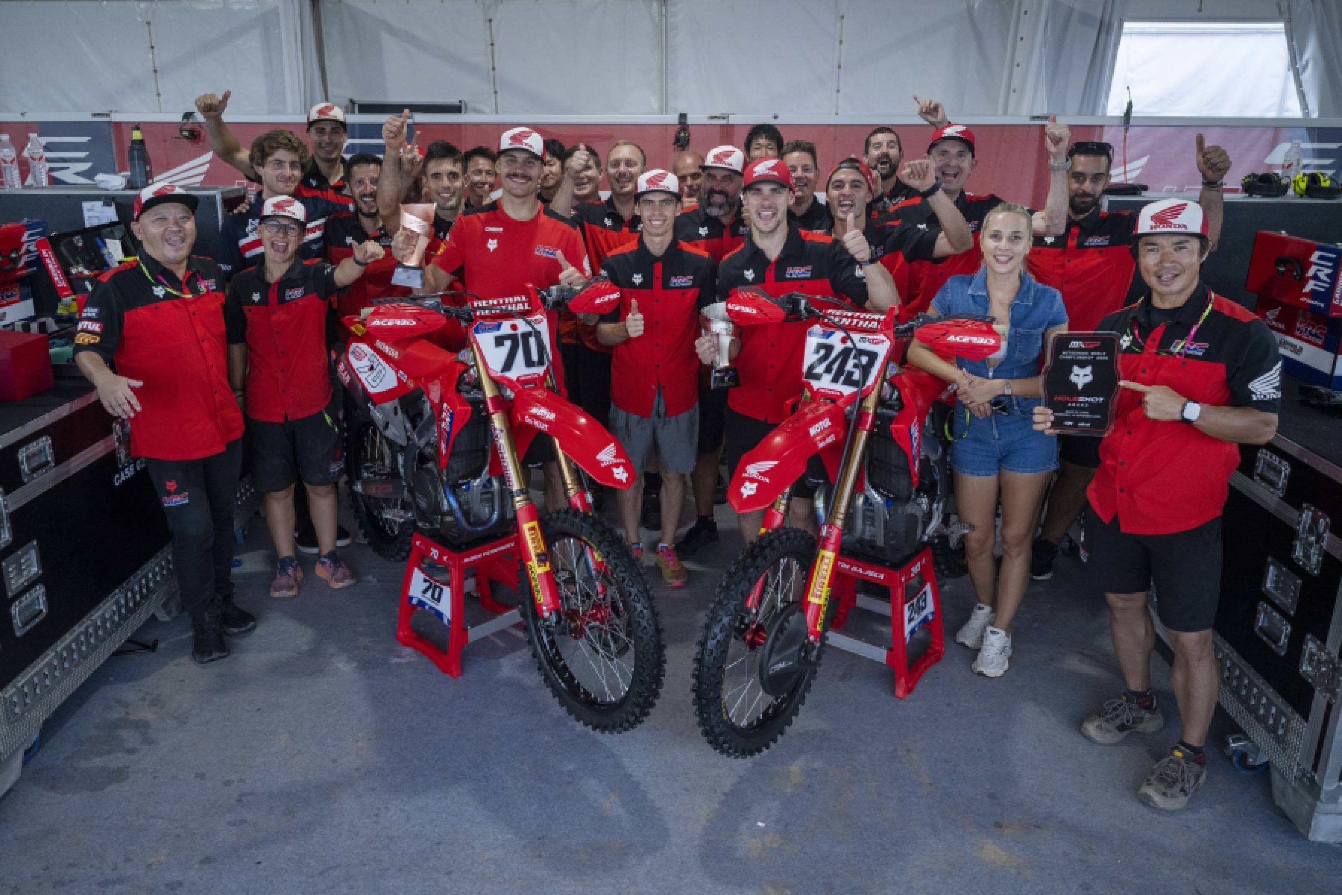 Honda HRCダブル表彰台、ガイザーとフェルナンデスが中国のファンを魅了