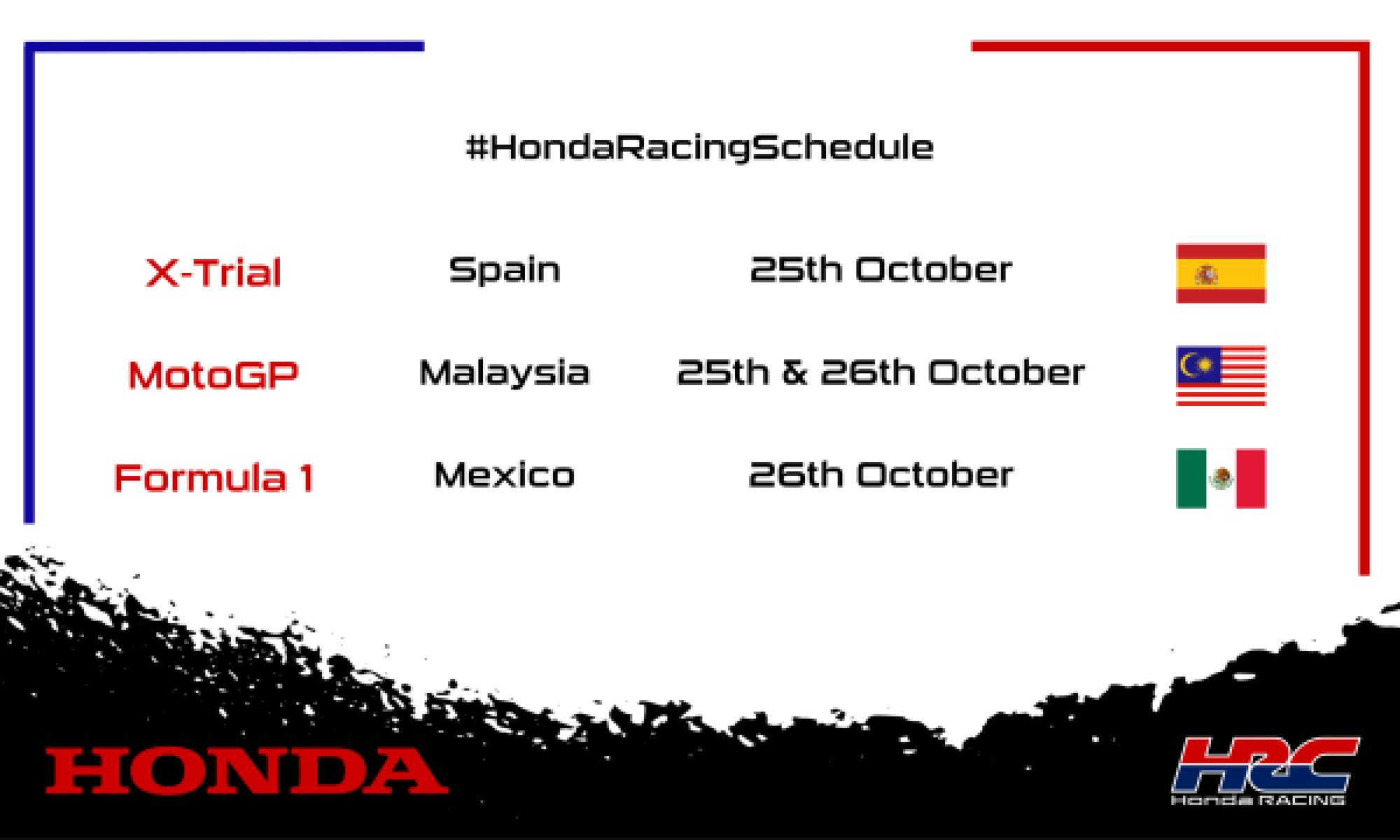 This weekend's racing