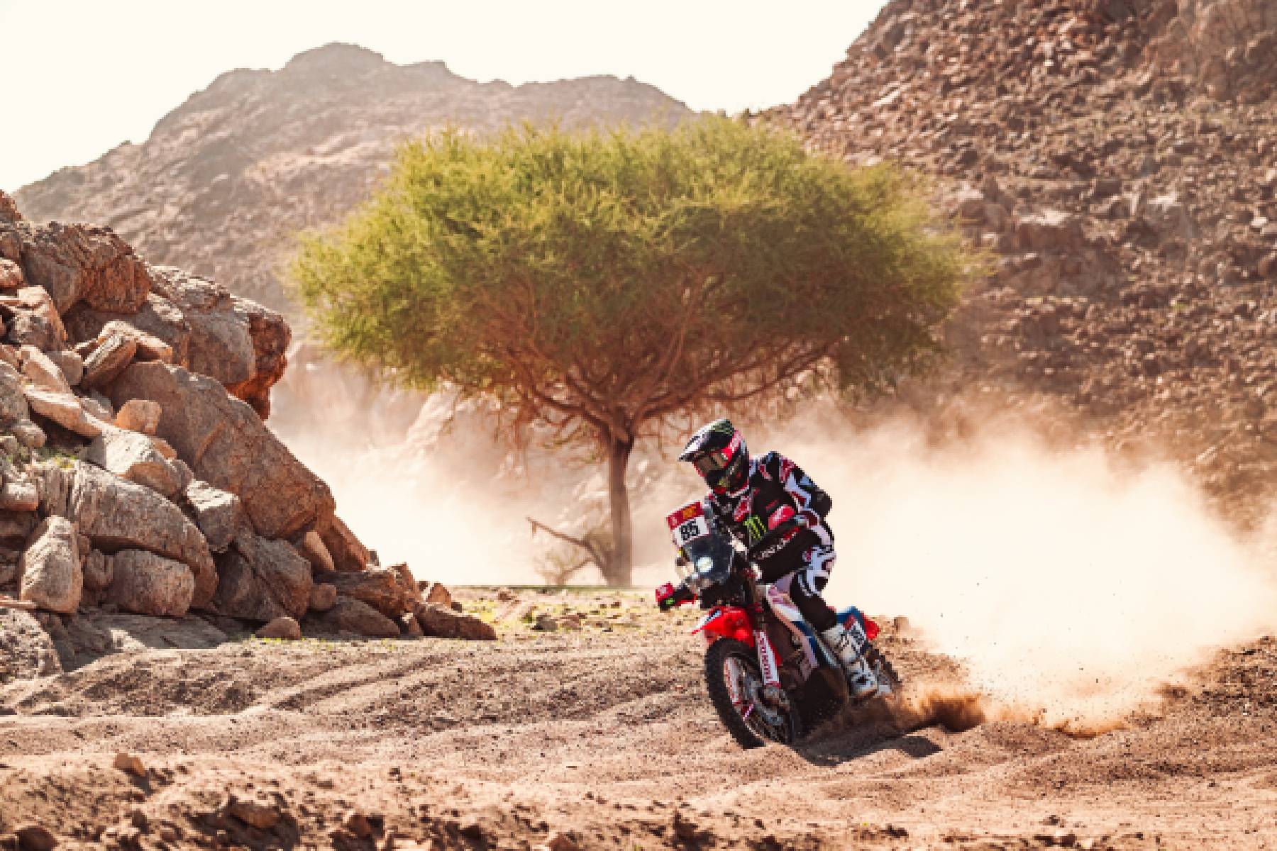 Monster Energy Honda HRC Rally2 riders break ground as Dakar adventure begins