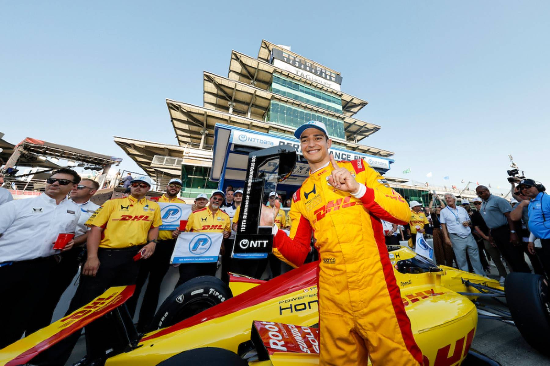 Alex Palou on pole for Honda for the 110th running of the Indianapolis 500
