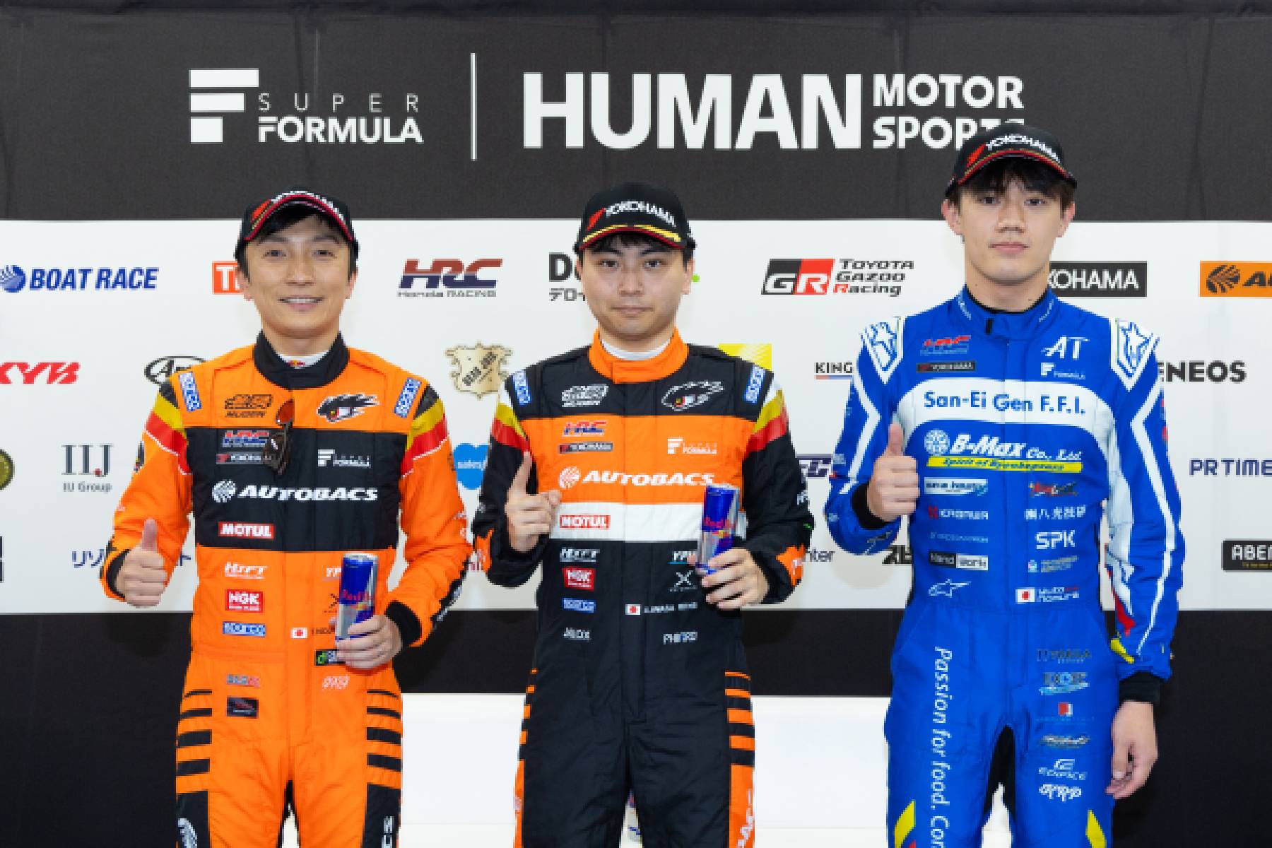 岩佐が2戦連続ポール、野尻・野村とともに予選トップ3独占