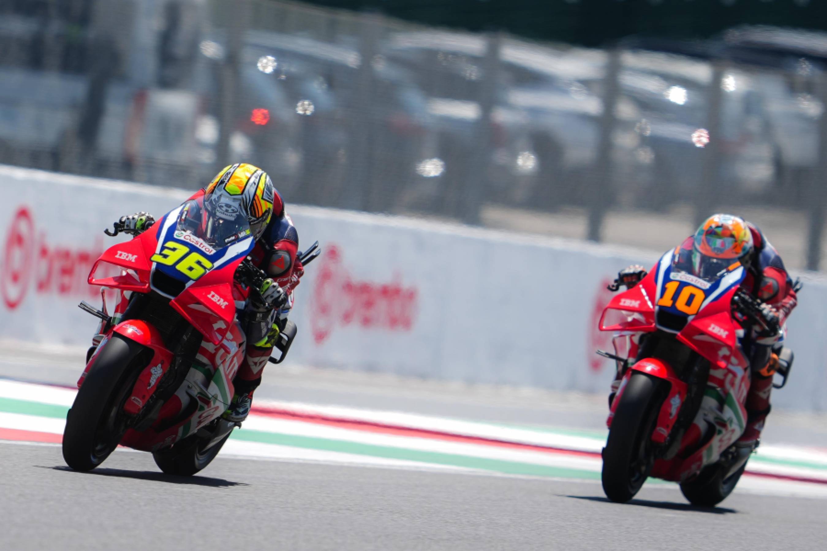 Points for Mir and double-recovering Marini in Mugello