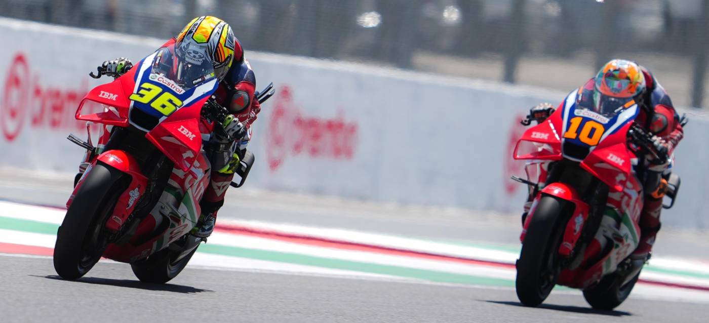Points for Mir and double-recovering Marini in Mugello
