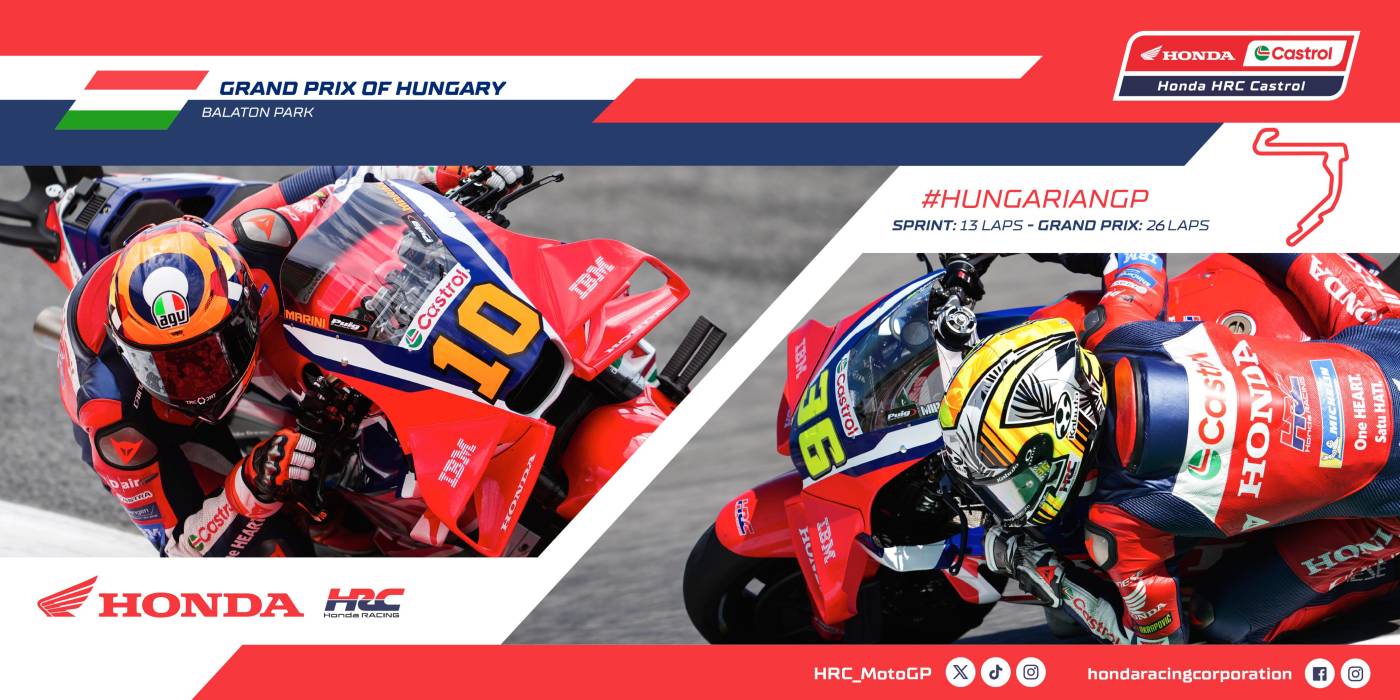 Honda HRC Castrol hunt positives in Hungary